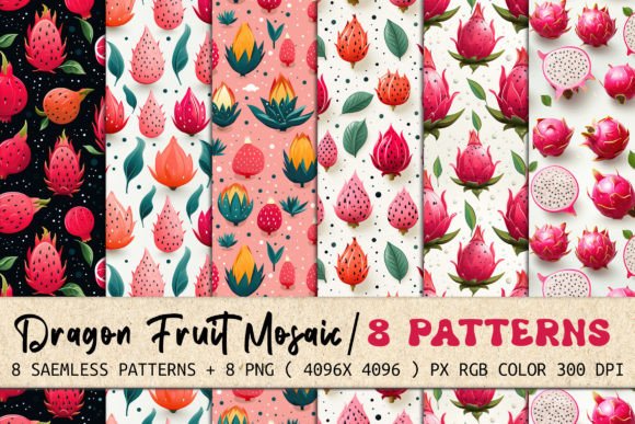 8 Dragon Fruit Patterns for Modern Branding