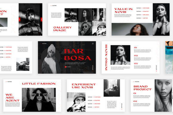 Barbosa Powerpoint Template: A Sleek, Magazine-Style Design for Your Business