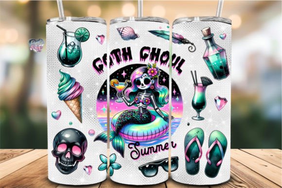 Goth Ghoul Summer: Darkly Whimsical Designs for Your Tumblers