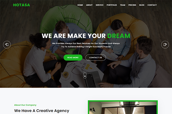 Hotasa: A Corporate HTML5 Template for Modern Business