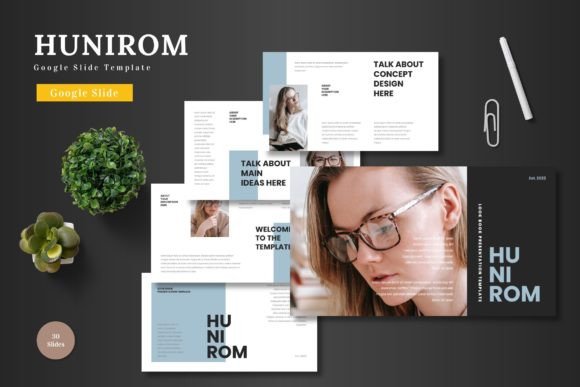 Hunirom: A Clean Google Slides Template for Modern Business Needs