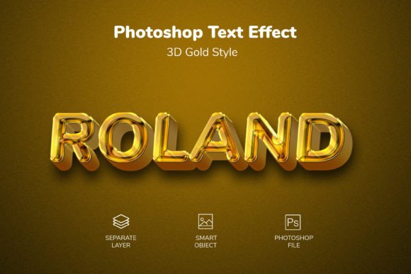 Instantly Elevate Your Brand with This Stunning 3D Gold PSD Text Style