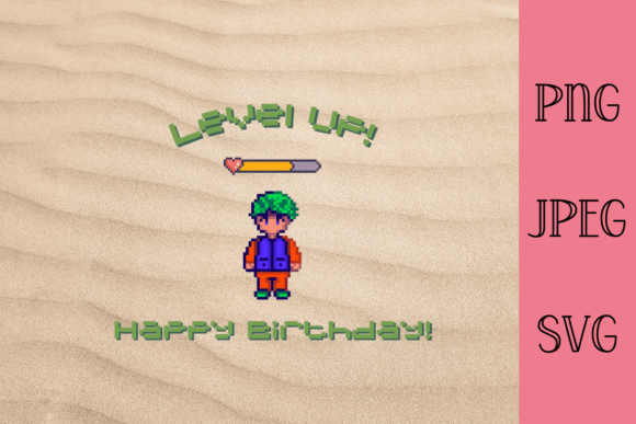 Level Up! Birthday Celebrations with Retro Pixel Art Design