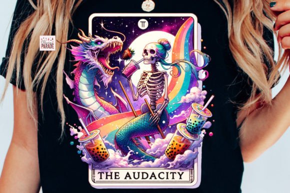 The Audacity Tarot PNG: A Mermaid Skeleton for Bold Designers