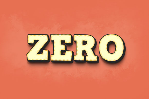 Zero 3D Text Style: Instant Dimension for Your Projects